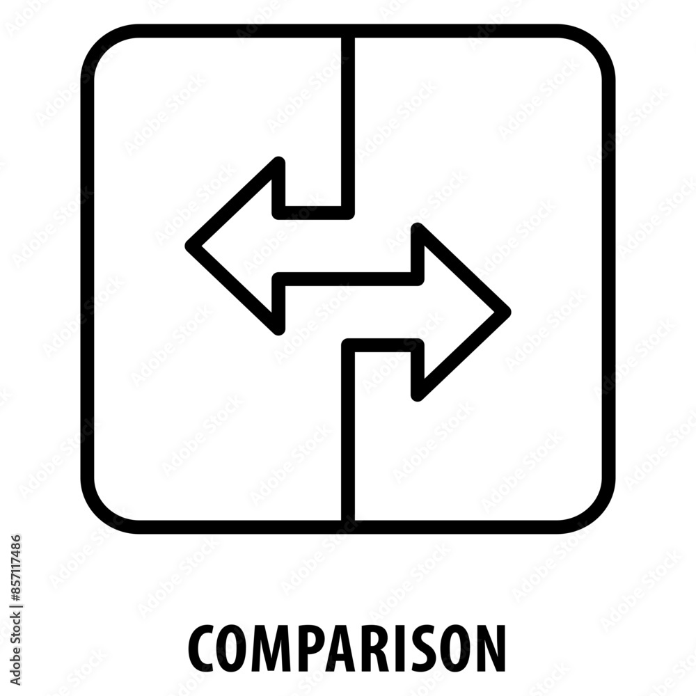 Comparison Icon simple and easy to edit for your design elements Comparison Icon simple and easy to edit for your design elements