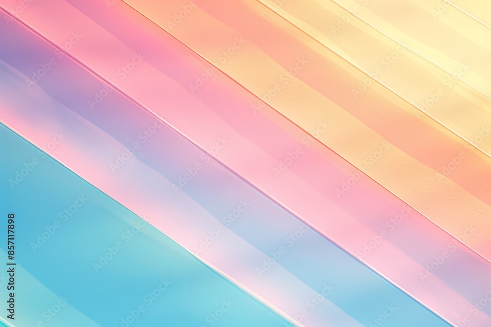 Fototapeta premium Abstract pastel colors 3d wave background. Wave banner. Abstract background in soft pastel colors.