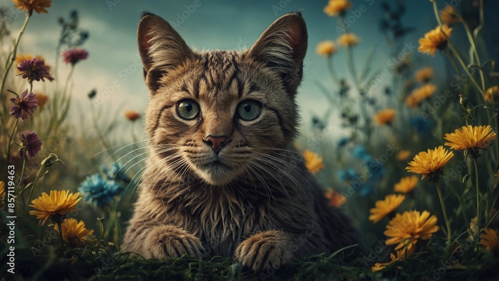 Obraz premium wallpaper cartoon animals