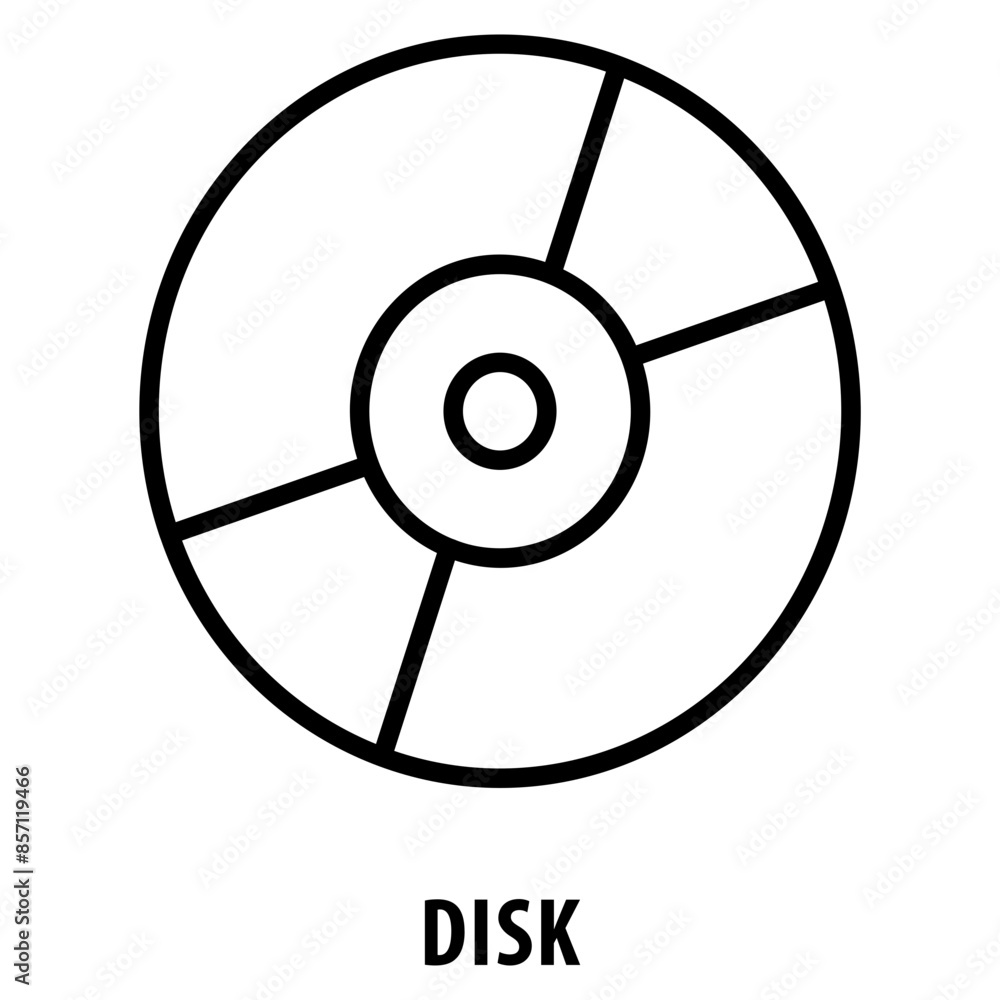 Disk Icon simple and easy to edit for your design elements Disk Icon simple and easy to edit for your design elements