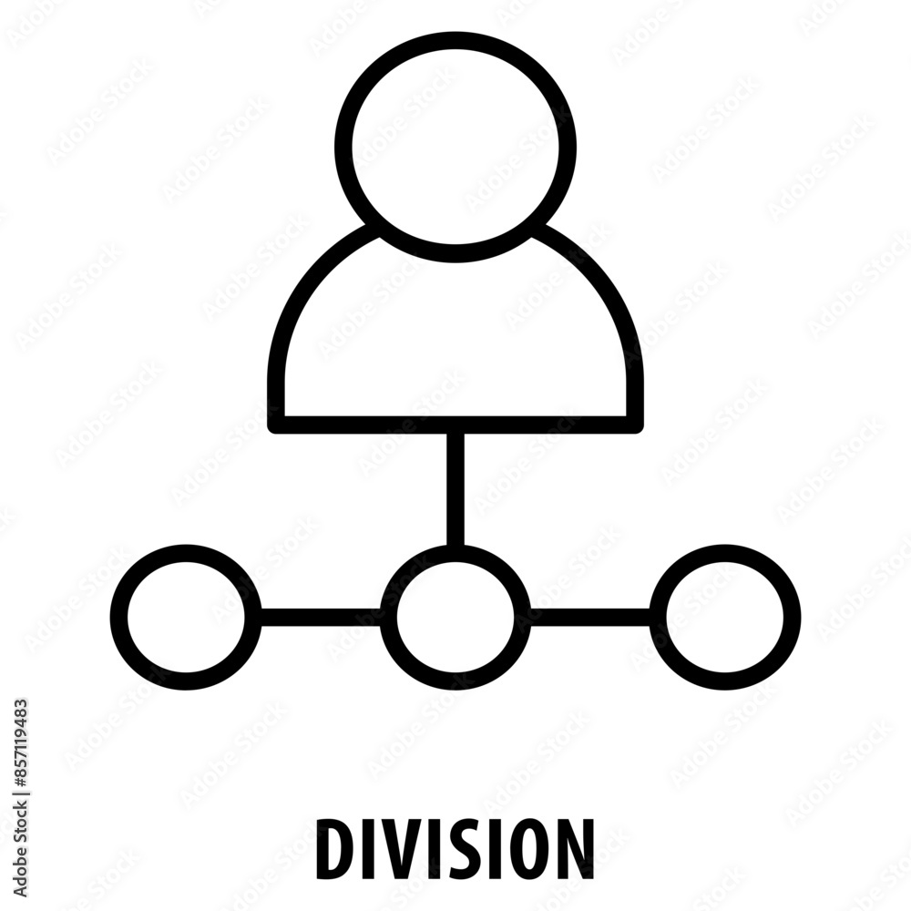 Division Icon simple and easy to edit for your design elements Division Icon simple and easy to edit for your design elements