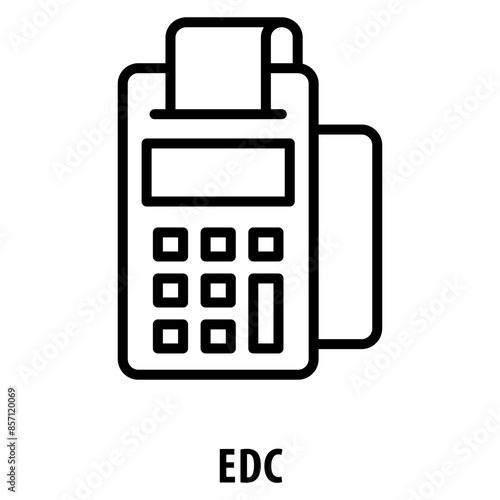 EDC Icon simple and easy to edit for your design elements