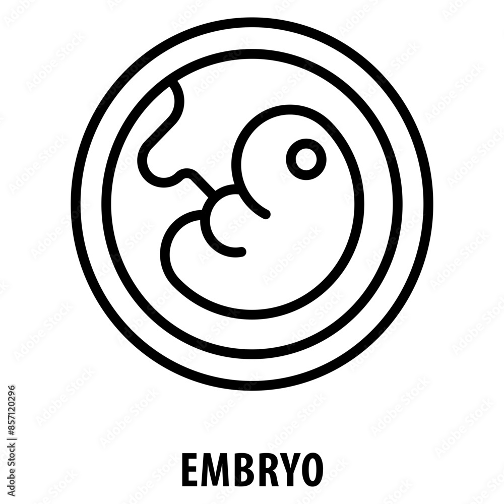 Embryo Icon simple and easy to edit for your design elements Embryo Icon simple and easy to edit for your design elements
