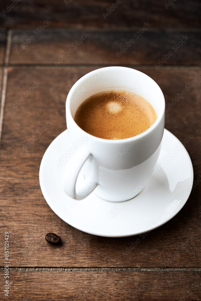 Cup of coffee on wooden background. Cup of coffee on wooden background.