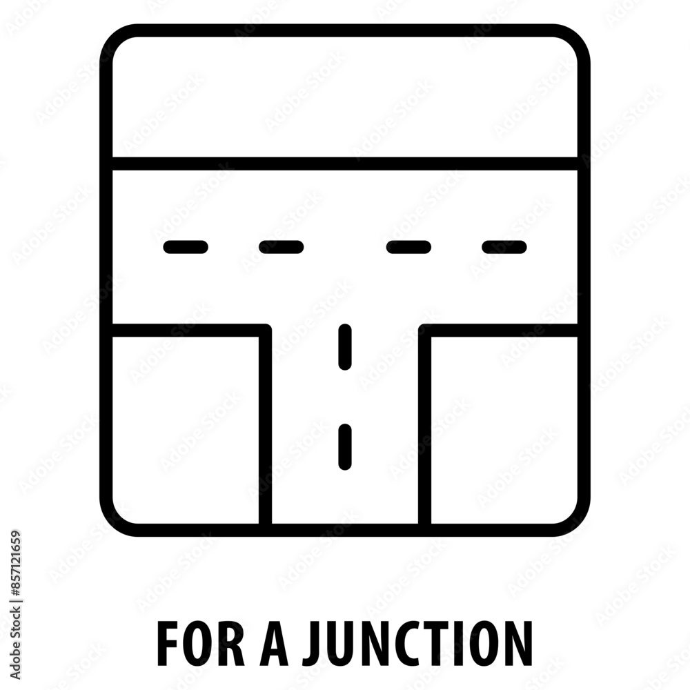 For a junction Icon simple and easy to edit for your design elements For a junction Icon simple and easy to edit for your design elements