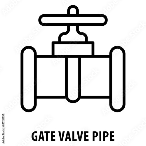 gate valve pipe Icon simple and easy to edit for your design elements