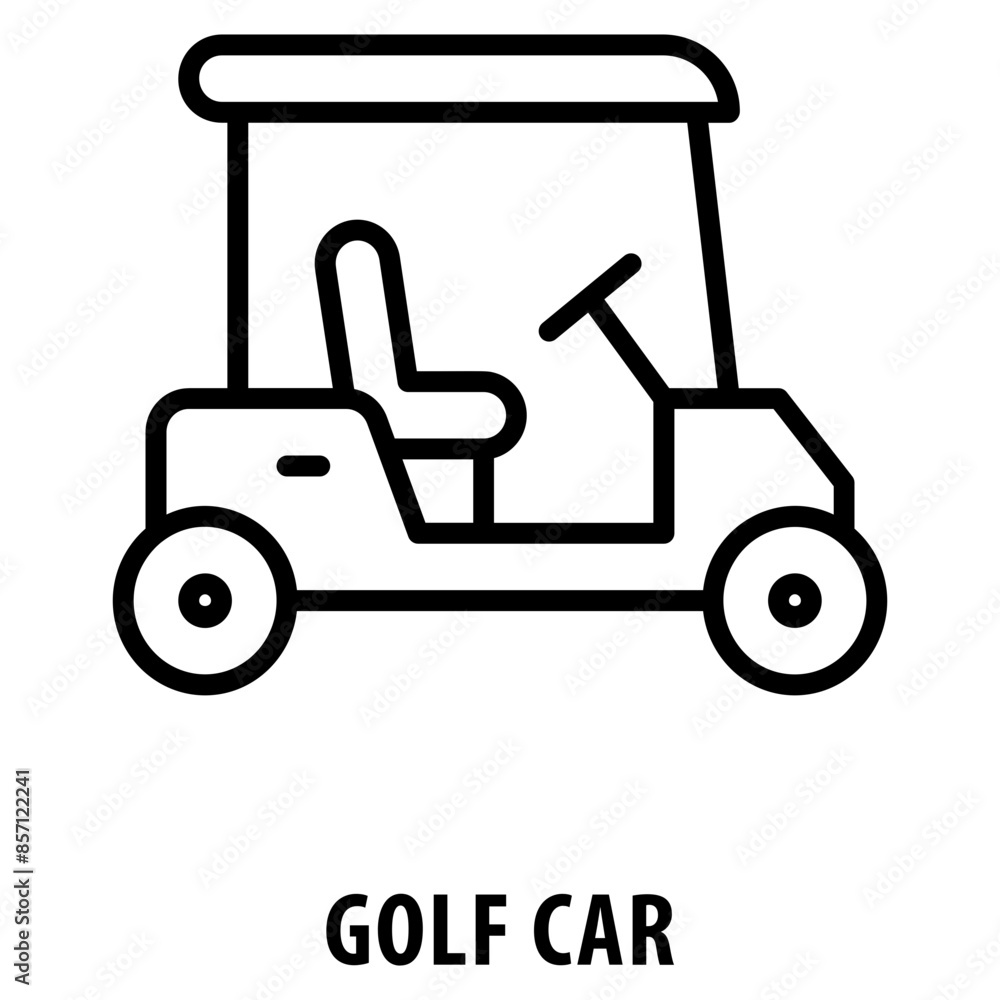 Golf Car Icon simple and easy to edit for your design elements Golf Car Icon simple and easy to edit for your design elements