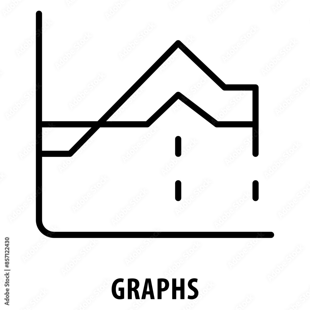 Graphs Icon simple and easy to edit for your design elements Graphs Icon simple and easy to edit for your design elements