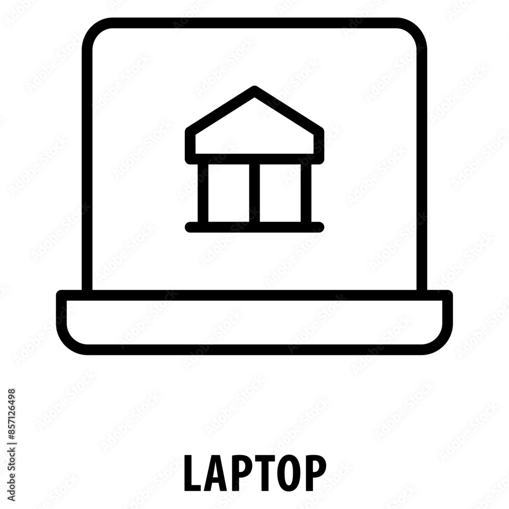 Laptop Icon simple and easy to edit for your design elements Laptop Icon simple and easy to edit for your design elements