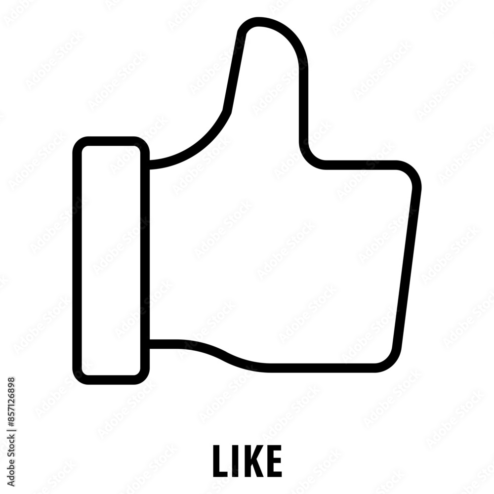 Like Icon simple and easy to edit for your design elements Like Icon simple and easy to edit for your design elements