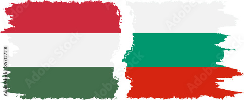 Bulgaria and Hungary grunge flags connection vector Free Download Bulgaria and Hungary grunge flags connection vector - GFXLoad