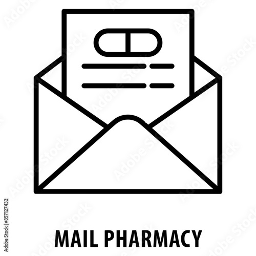 mail pharmacy Icon simple and easy to edit for your design elements