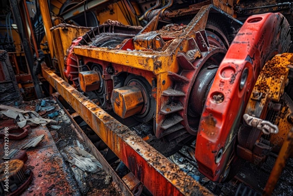 A close-up shot of a train on a track A close-up shot of a train on a track