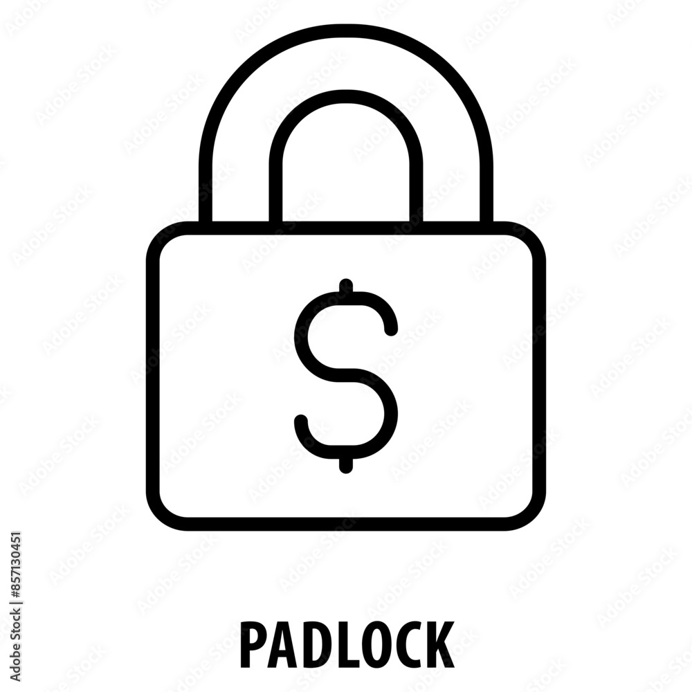 Padlock Icon simple and easy to edit for your design elements Padlock Icon simple and easy to edit for your design elements