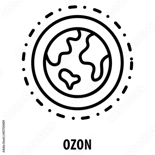 Ozon Icon simple and easy to edit for your design elements