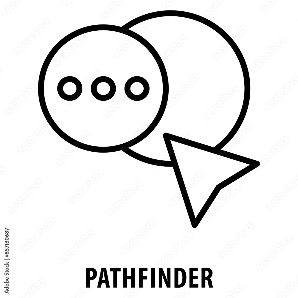 Ταπετσαρία pathfinder Icon simple and easy to edit for your design elements