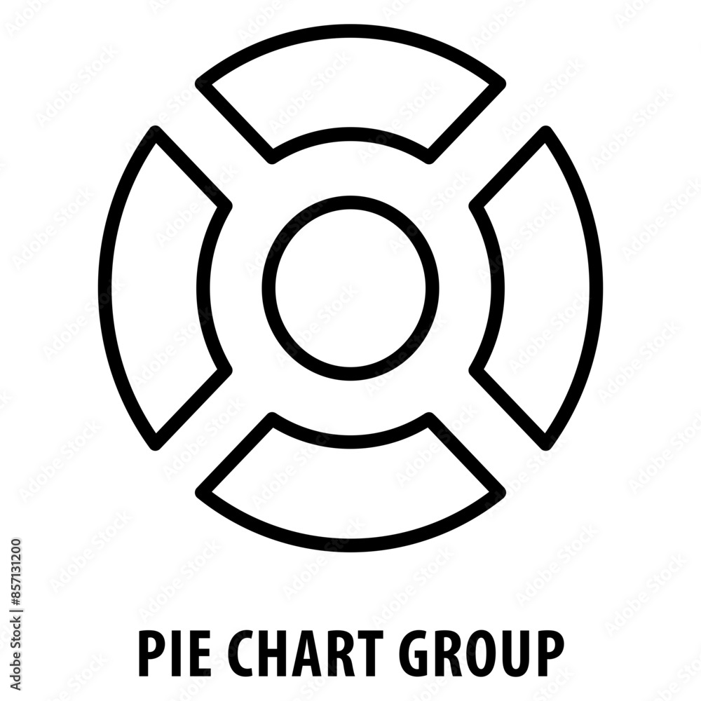 Pie Chart Group Icon simple and easy to edit for your design elements Pie Chart Group Icon simple and easy to edit for your design elements
