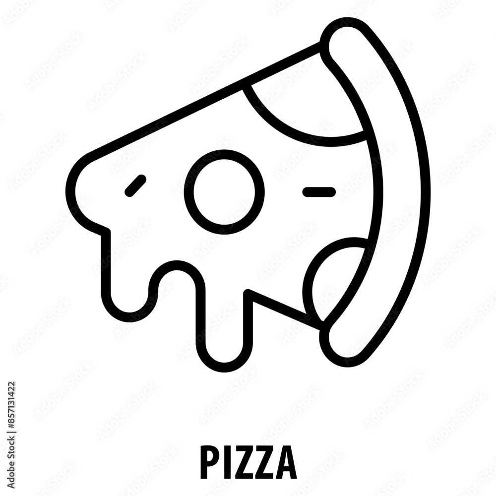 Pizza Icon simple and easy to edit for your design elements Pizza Icon simple and easy to edit for your design elements