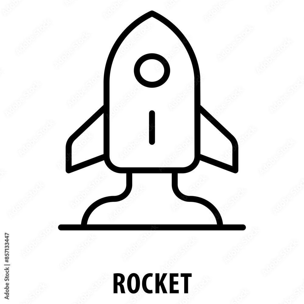 Rocket Icon simple and easy to edit for your design elements Rocket Icon simple and easy to edit for your design elements