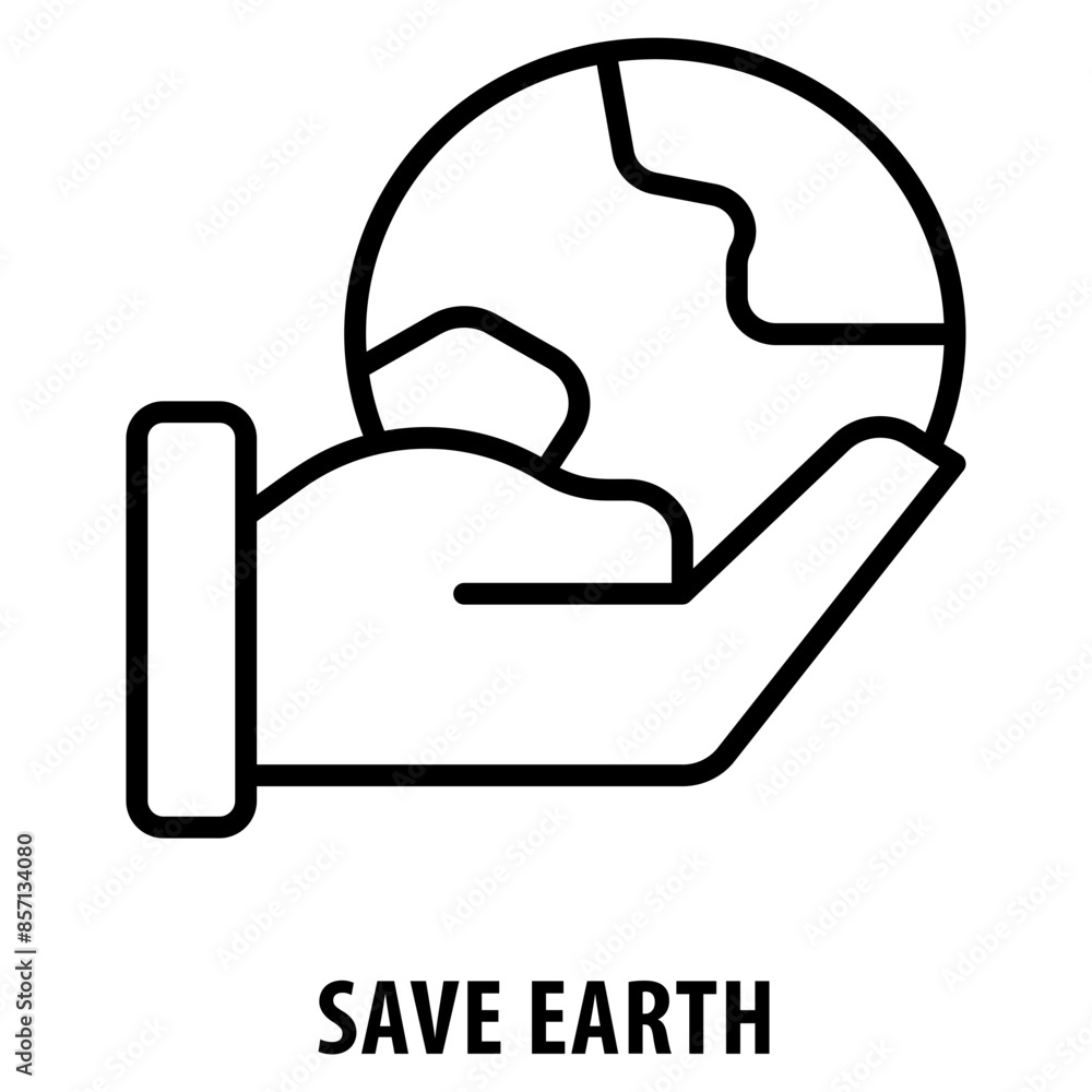 Save earth Icon simple and easy to edit for your design elements Save earth Icon simple and easy to edit for your design elements