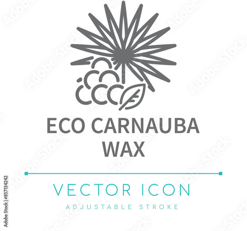 Eco Carnauba Wax Candle Line Icon