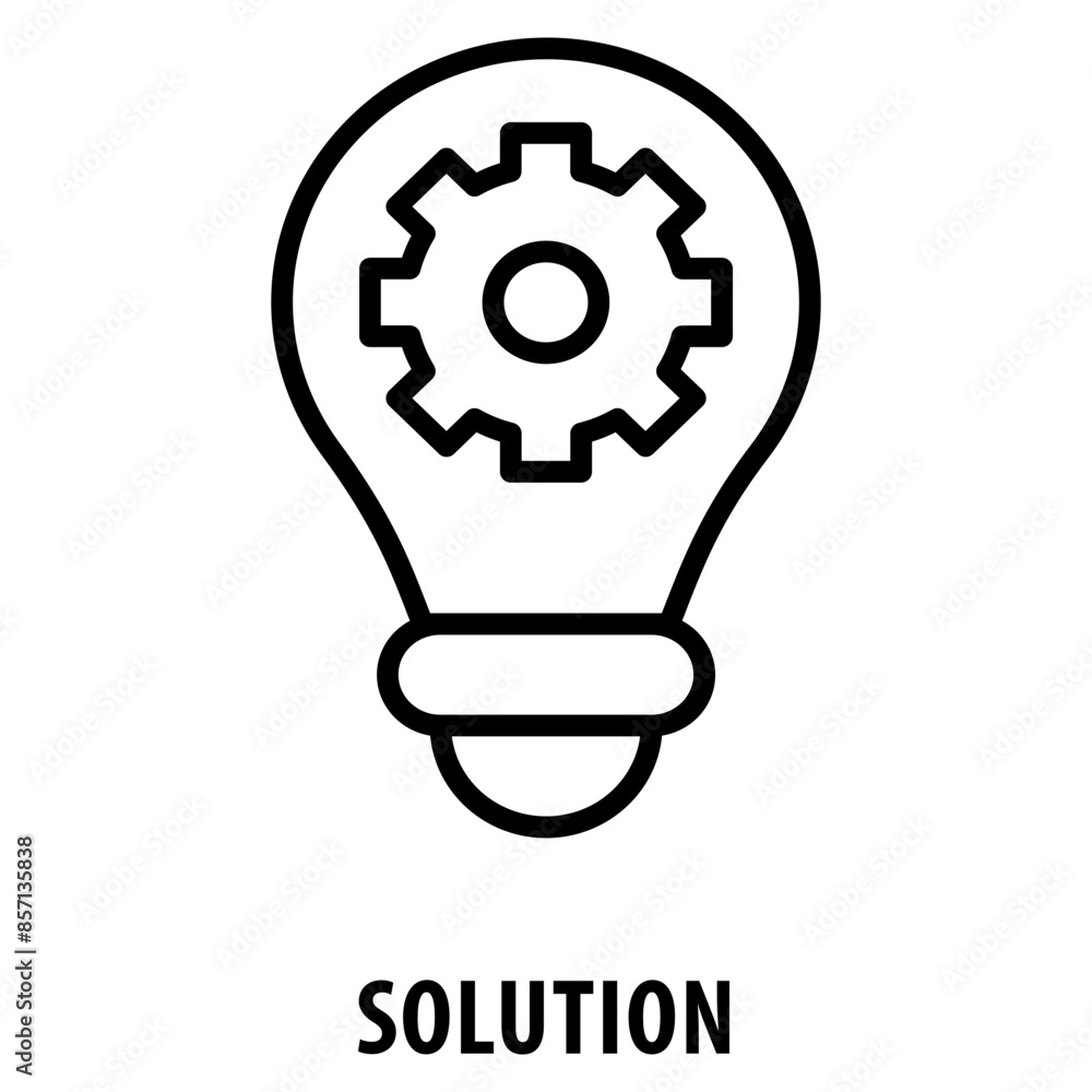 Solution Icon simple and easy to edit for your design elements Solution Icon simple and easy to edit for your design elements