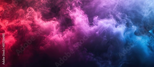 Abstract Smoke Swirls in Vibrant Hues