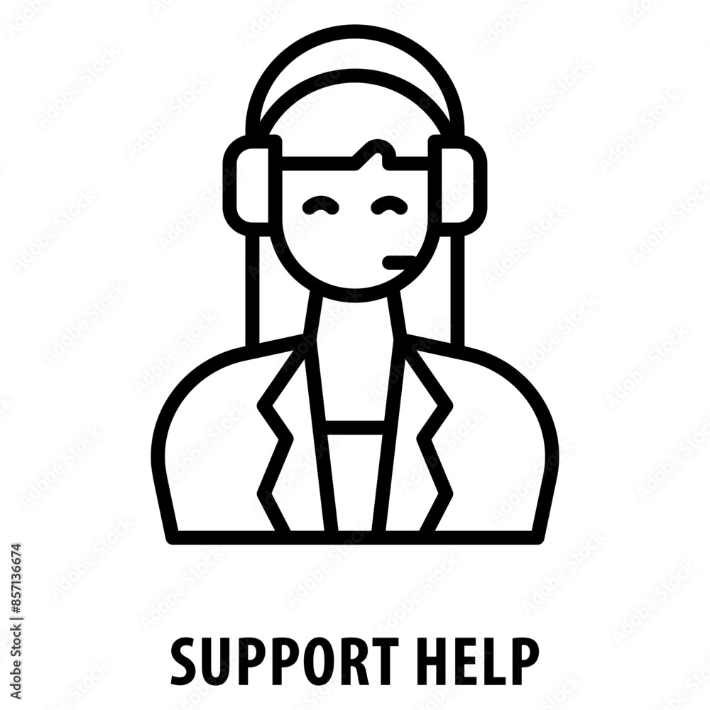 Support Help Icon simple and easy to edit for your design elements Support Help Icon simple and easy to edit for your design elements
