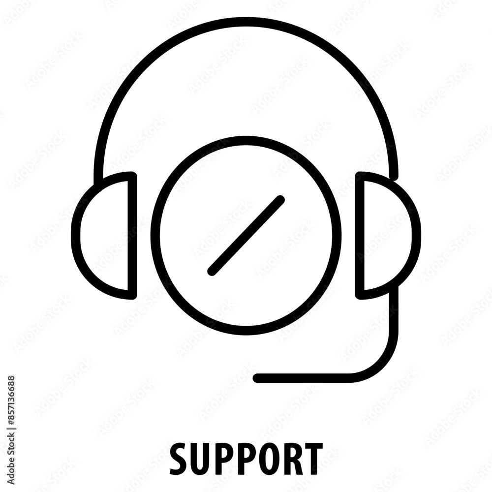 Support Icon simple and easy to edit for your design elements Support Icon simple and easy to edit for your design elements