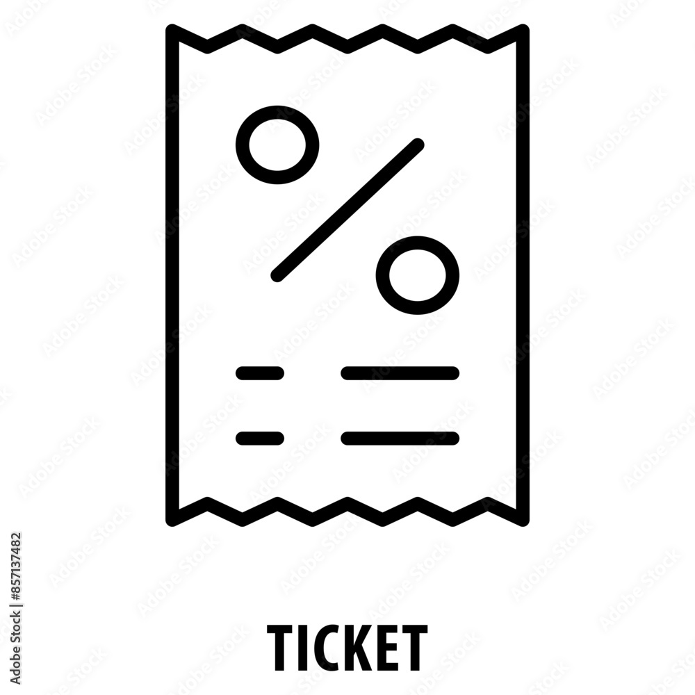 Ticket Icon simple and easy to edit for your design elements Ticket Icon simple and easy to edit for your design elements