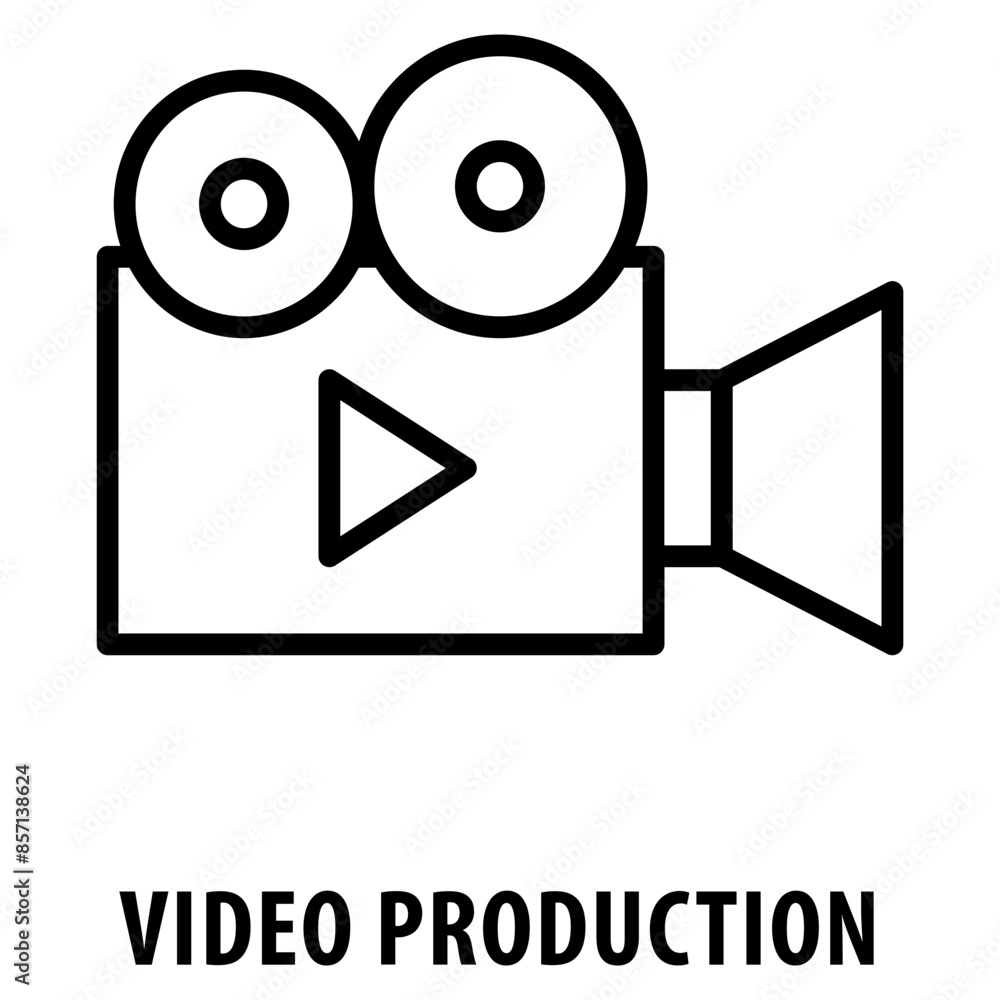 video production Icon simple and easy to edit for your design elements video production Icon simple and easy to edit for your design elements
