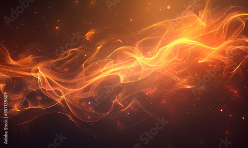 fire spark burn on dark background