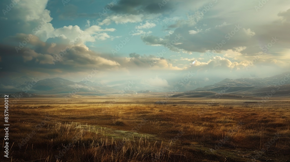 Cloudy Landscape Scene for Backdrop Cloudy Landscape Scene for Backdrop