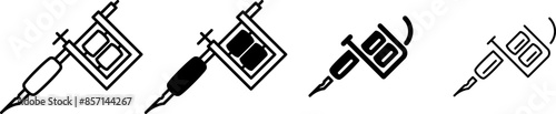 Tattoo Machine icon , vector illustration