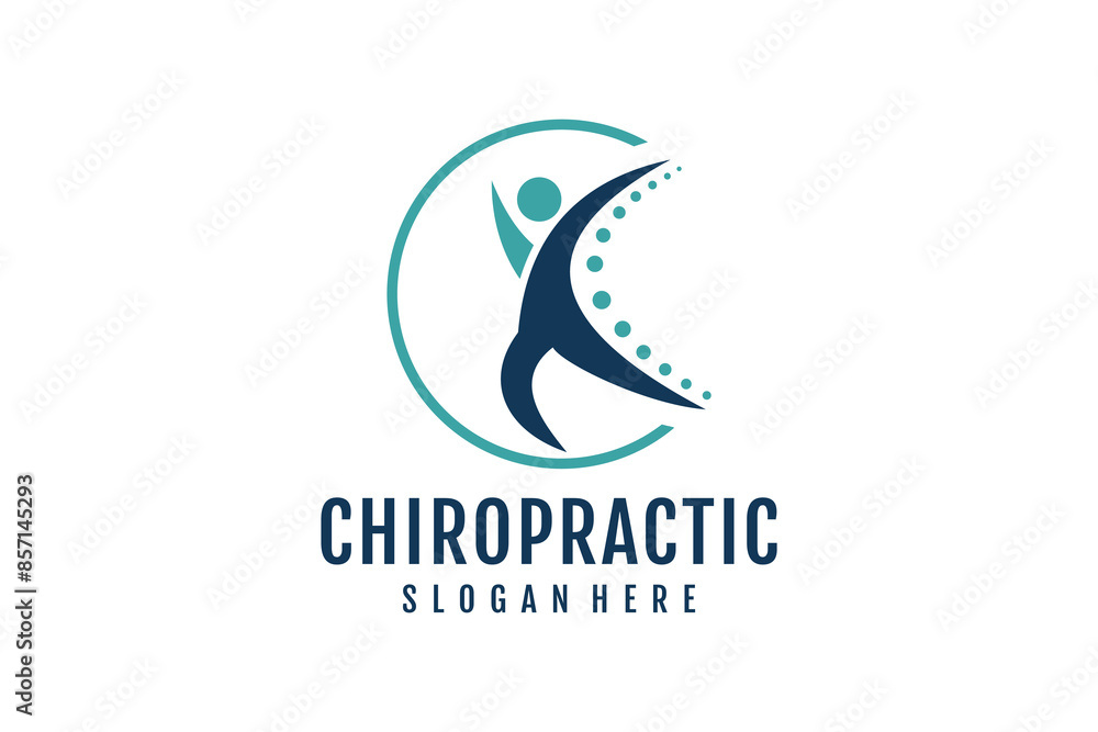 Chiropractic logo design element idea with creative concept high resolution vector Chiropractic logo design element idea with creative concept high resolution vector