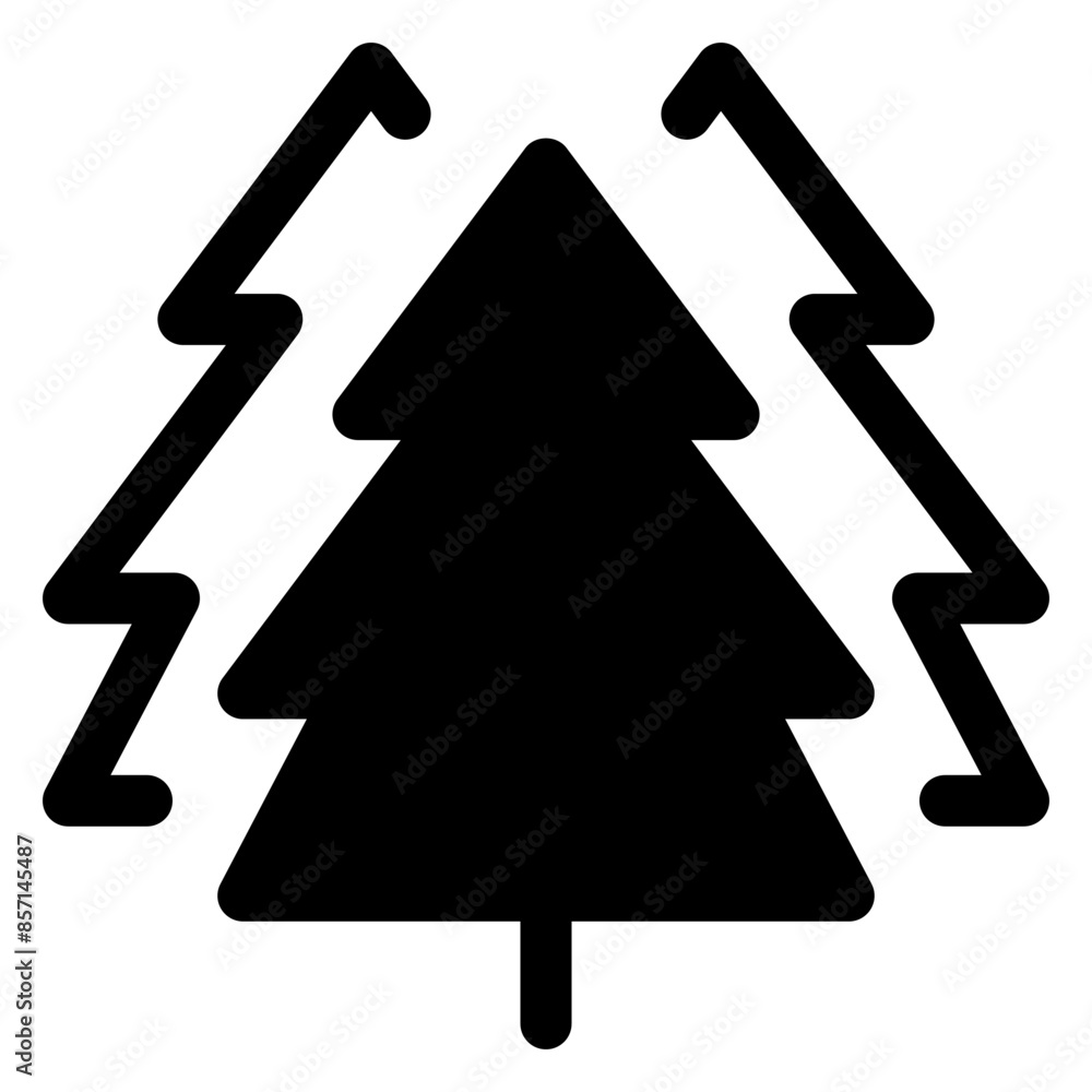 tree glyph icon vector illustration isolated on white background tree glyph icon vector illustration isolated on white background