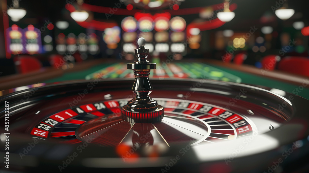 Roulette wheel.