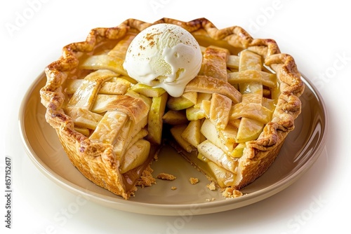 Candied Ginger Apple Pie: A Tempting Dessert with Crisp Apples