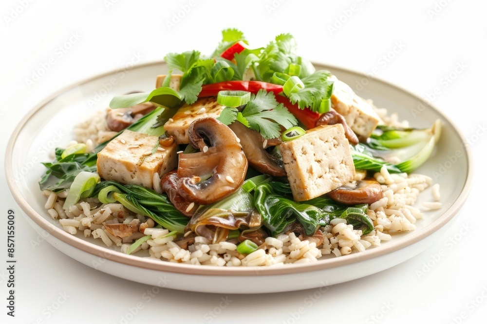 Tantalizing Tofu Skin Stir-Fry with Shiitake Mushrooms and Spicy Chile de Arbol, Perfect for Camping Tantalizing Tofu Skin Stir-Fry with Shiitake Mushrooms and Spicy Chile de Arbol, Perfect for Camping