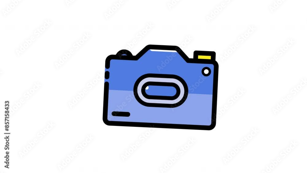 Camera new icon animation with lens on white background. Ideal for photography, videography, technology, innovation, creativity, and mediarelated designs and concepts. Camera new icon animation with lens on white background. Ideal for photography, videography, technology, innovation, creativity, and mediarelated designs and concepts.