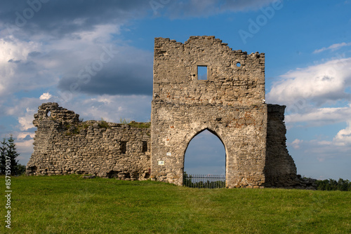 Ancient castle ruins built in 12th century in Kremenets, Ternopil region, Ukraine.