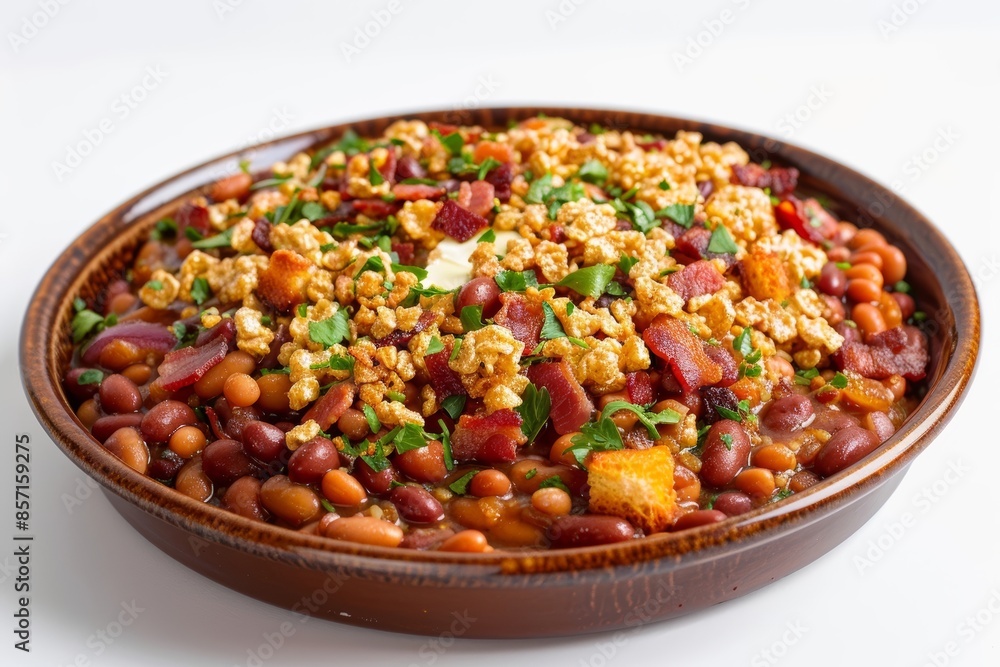 Satisfying Campfire Baked Beans with Toasted Puffed Rice Satisfying Campfire Baked Beans with Toasted Puffed Rice