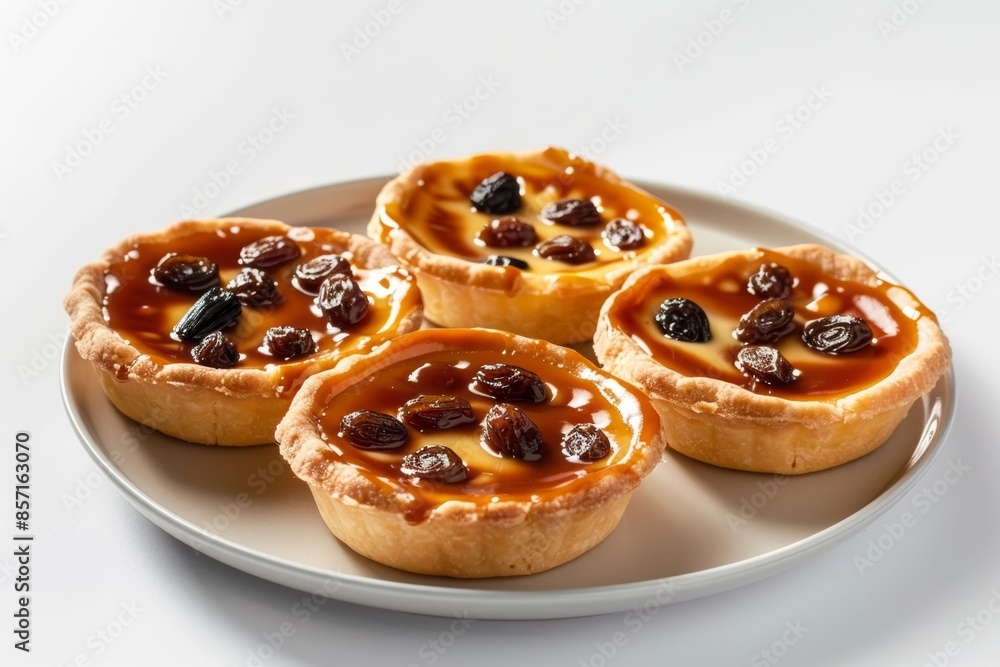 Warm Caramelized Butter Tarts with Vanilla Bean Garnish Warm Caramelized Butter Tarts with Vanilla Bean Garnish