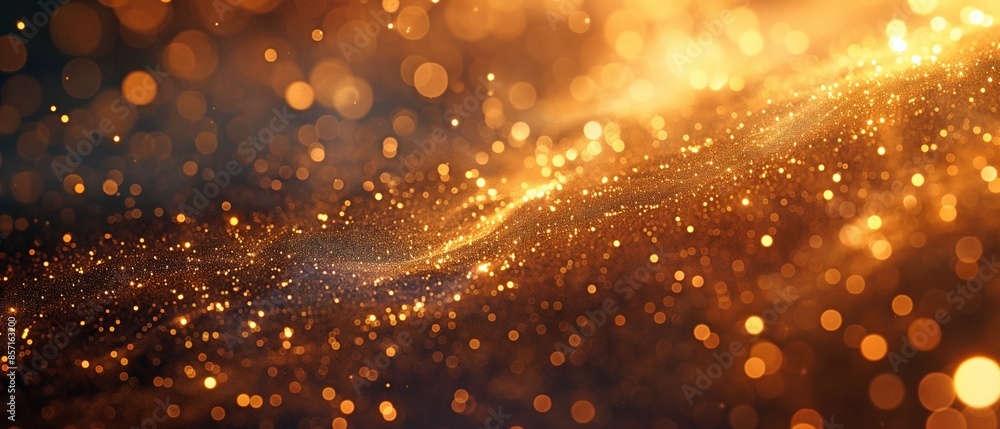 backgrounds made of golden particles with a light loop made of falling golden particles backgrounds made of golden particles with a light loop made of falling golden particles