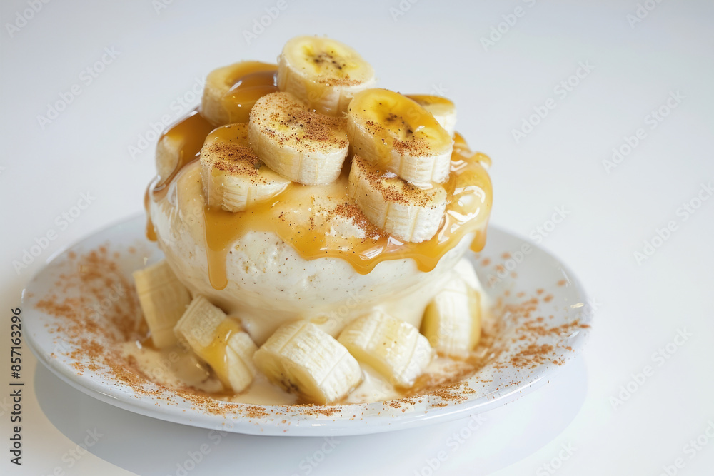Creamy Vanilla Ice Cream Caramelized Banana Shake with Sweet Bananas Creamy Vanilla Ice Cream Caramelized Banana Shake with Sweet Bananas