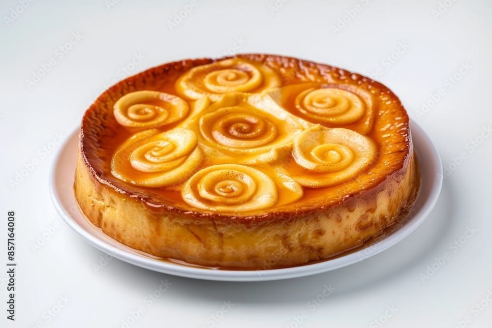 A Symphony of Flavors in Caramelized Apple Flan A Symphony of Flavors in Caramelized Apple Flan