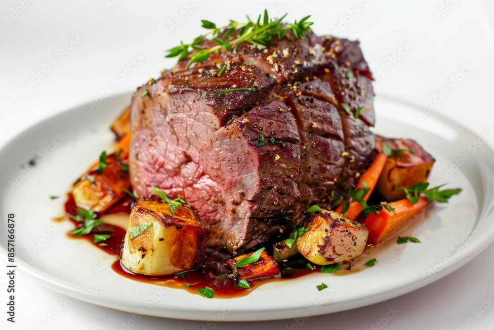 Delicious Center Cut Tenderloin Roast with Sear in Vegetable Oil and Fresh Herbs Delicious Center Cut Tenderloin Roast with Sear in Vegetable Oil and Fresh Herbs