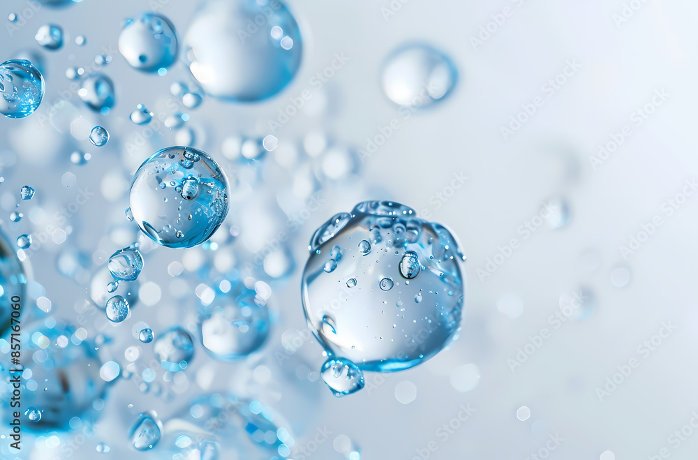 water drops on blue background water drops on blue background