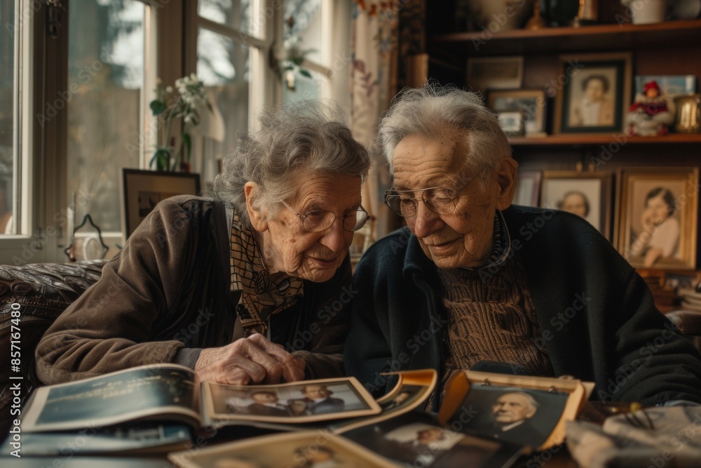 Elderly Couple Reminiscing Over Photo Album
Elderly Couple Reminiscing Over Photo Album