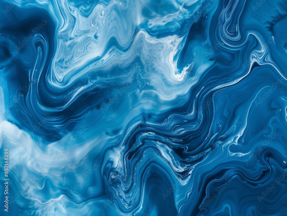 Obraz premium Abstract Blue Background, Generative AI Illustration